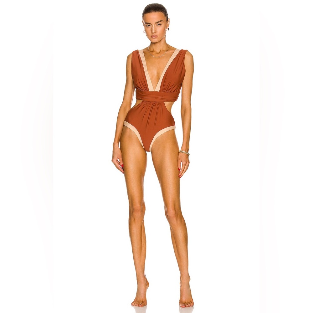 Johanna Ortiz Allspice Beloved One Piece Swimsuit Size Small Resortwear Beach